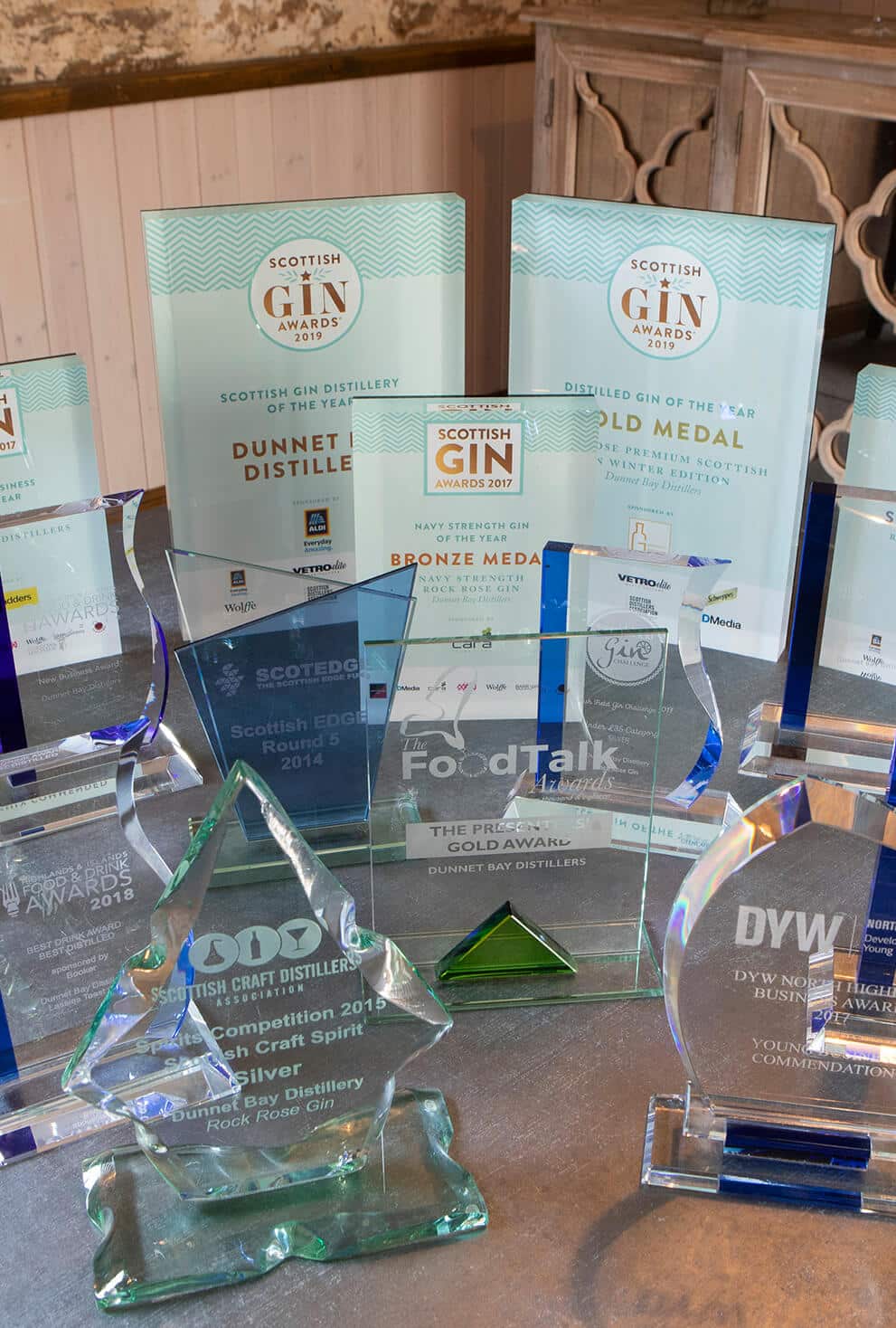 Dunnet Bay Distillers Awards – Tasting Room copy