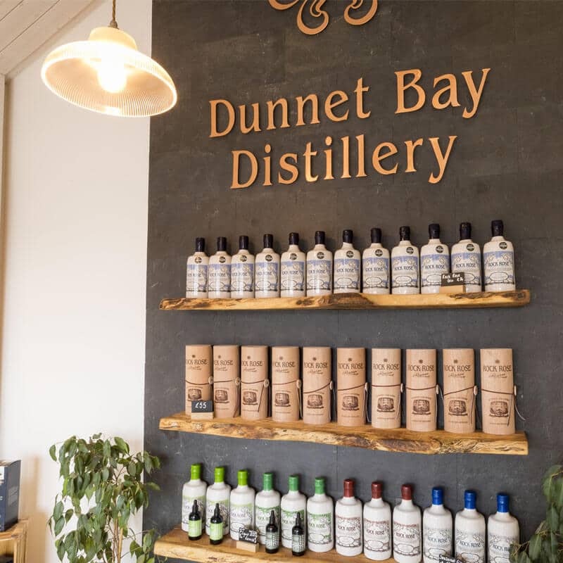 Dunnet Bay Distillery Shop Display
