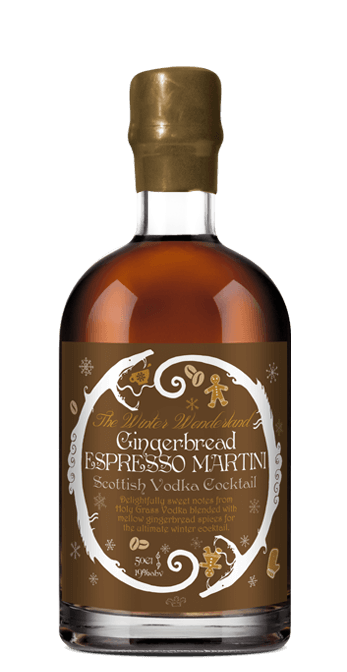 500ml Bottle of Gingerbread Espresso Martini Scottish Vodka Cocktail
