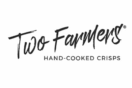 Two farmers hand-cooked crisps logo